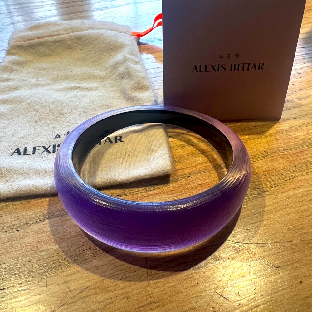 Alexis Bittar Deep Purple Taper Bangle Bracelet